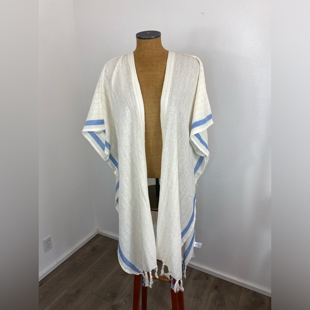 Rays For Days OS Cococabana Cover Up In Tide With Fringe Beach Swim Wear NEW